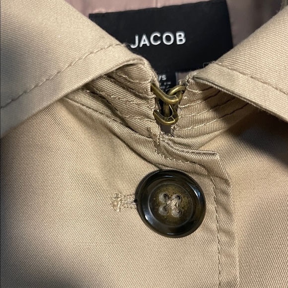 JACOB Classic Single Breasted Trench Coat | Matte Tan Khaki | Women’s Size Small - Picture 4 of 14